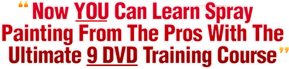 9 dvd spray paint secrets